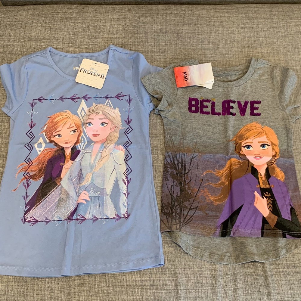 Lot of 2 Frozen T-Shirt Tops